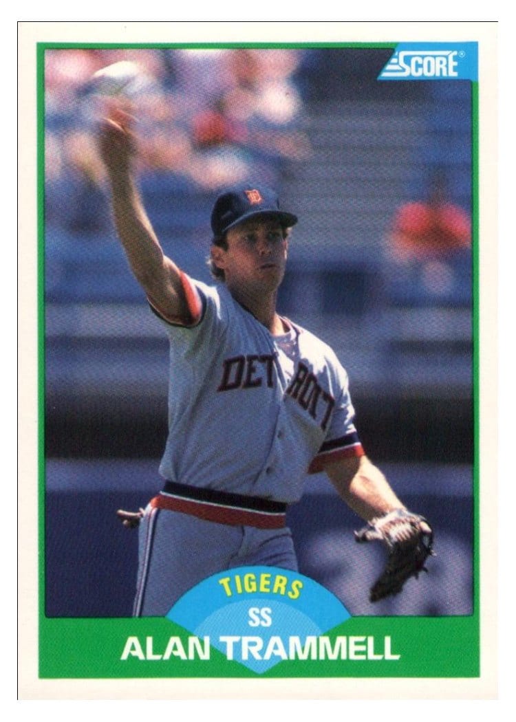 1989 Score Alan Trammell #110 card