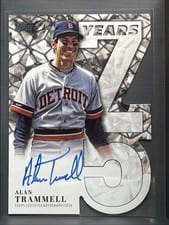 2026 Topps 75 Years of Topps Die-Cut Autographs Alan Trammell #75YA-AT card