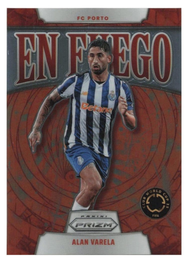 2025 Panini Prizm FIFA Club World Cup En Fuego Alan Varela #13 card