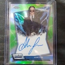 2026 Topps Chrome WWE Blue Brand Autographs Alba Fyre #BBA-ALB card