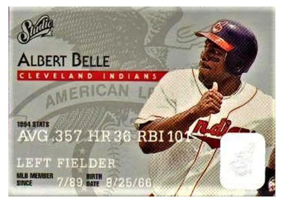 1995 Studio Albert Bell #15 card