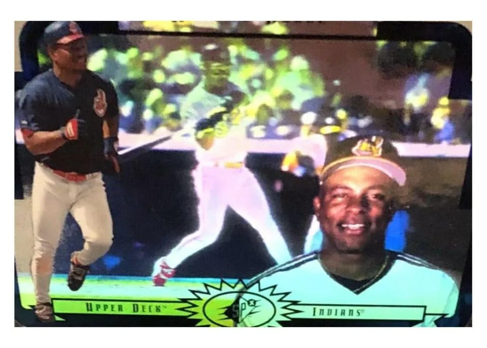 1996 Spx Albert Belle #19 card