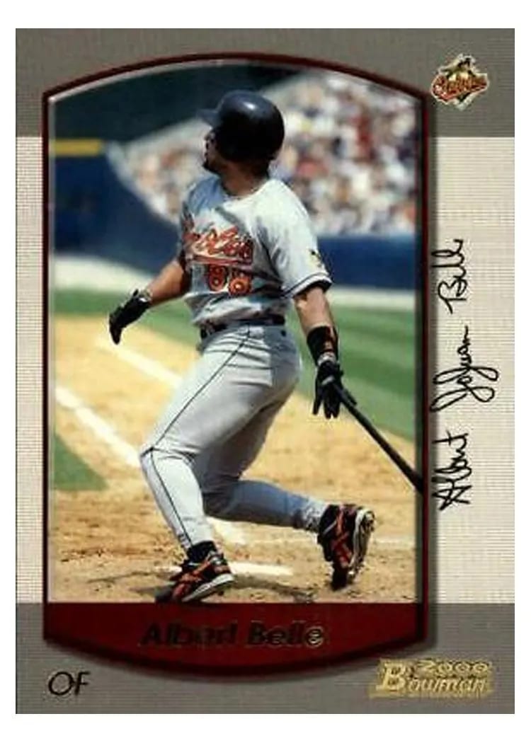 2000 Bowman Albert Belle #52 card