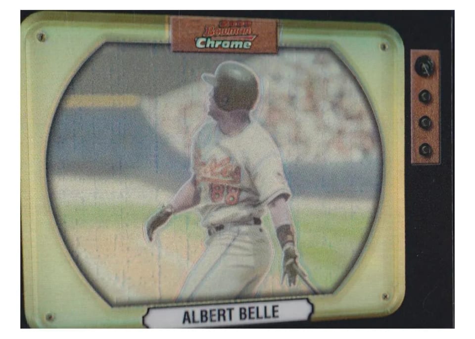 2000 Bowman Chrome Albert Belle #52 card
