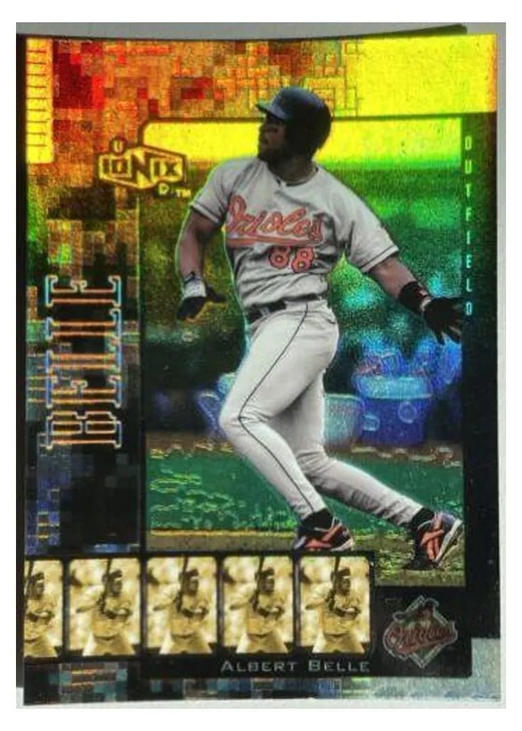 2000 Upper Deck Ionix Albert Belle #36 card