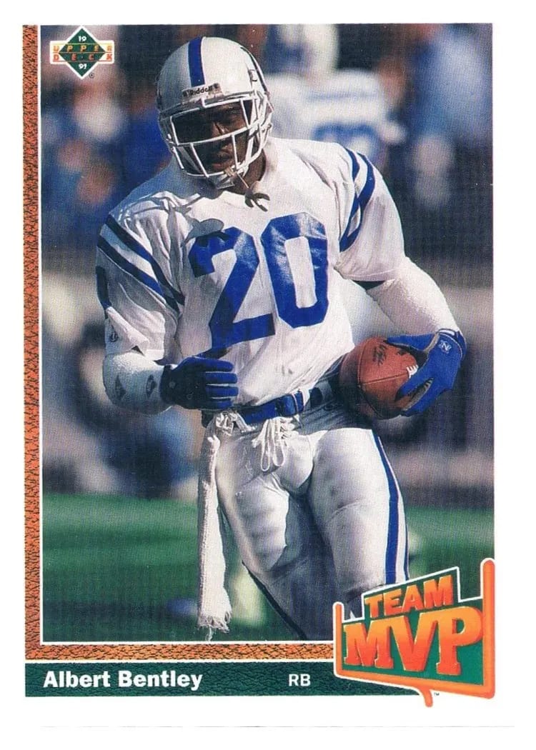 1991 Upper Deck Albert Bentley #461 card