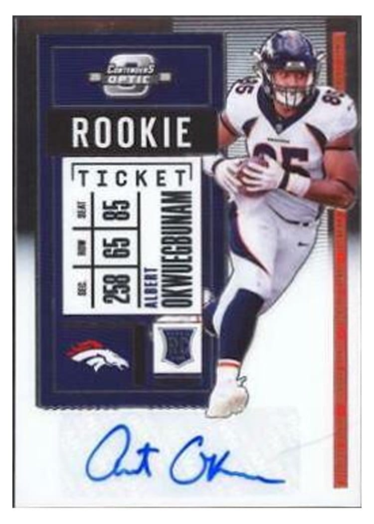 2020 Panini Contenders Optic Base Set Albert Okwuegbunam #180 card