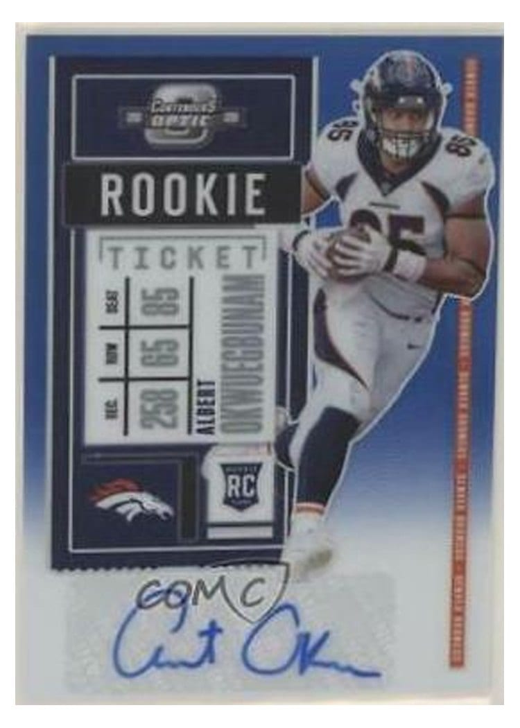 2020 Panini Contenders Optic Base Set Albert Okwuegbunam #180 card