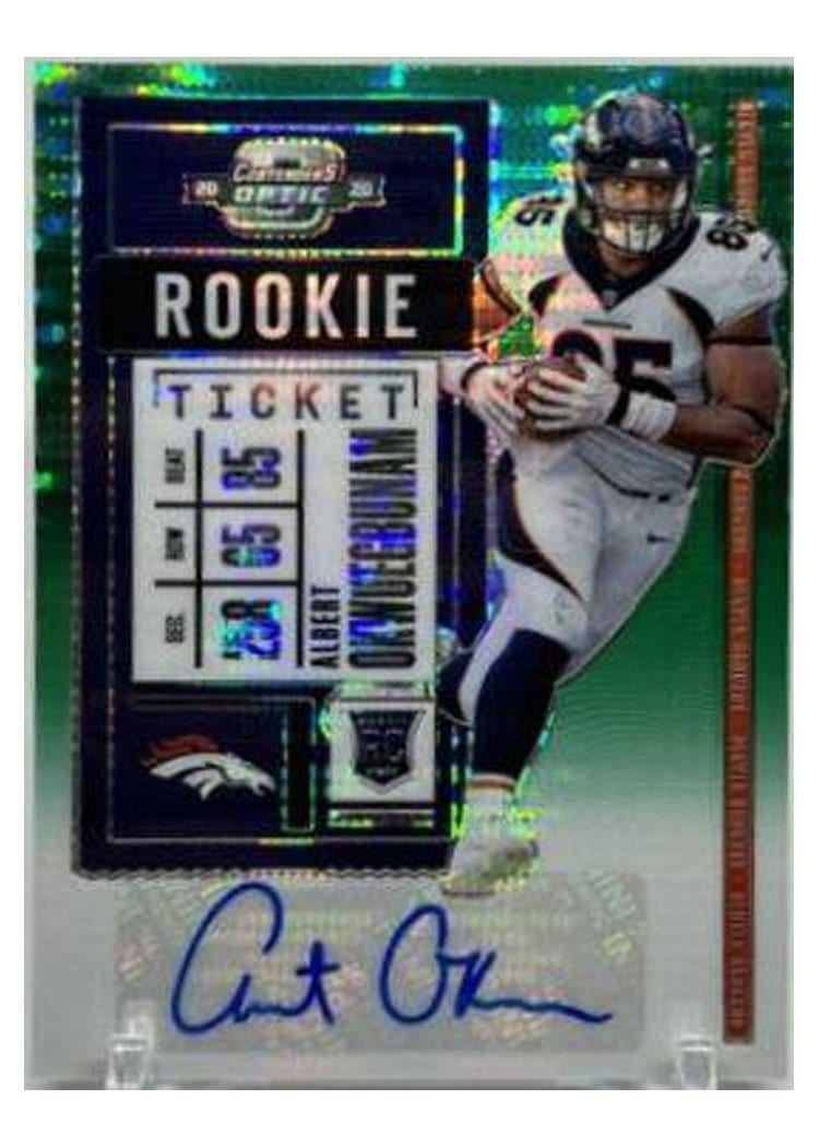 2020 Panini Contenders Optic Base Set Albert Okwuegbunam #180 card