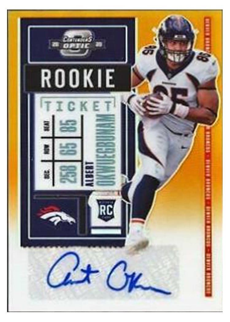 2020 Panini Contenders Optic Base Set Albert Okwuegbunam #180 card