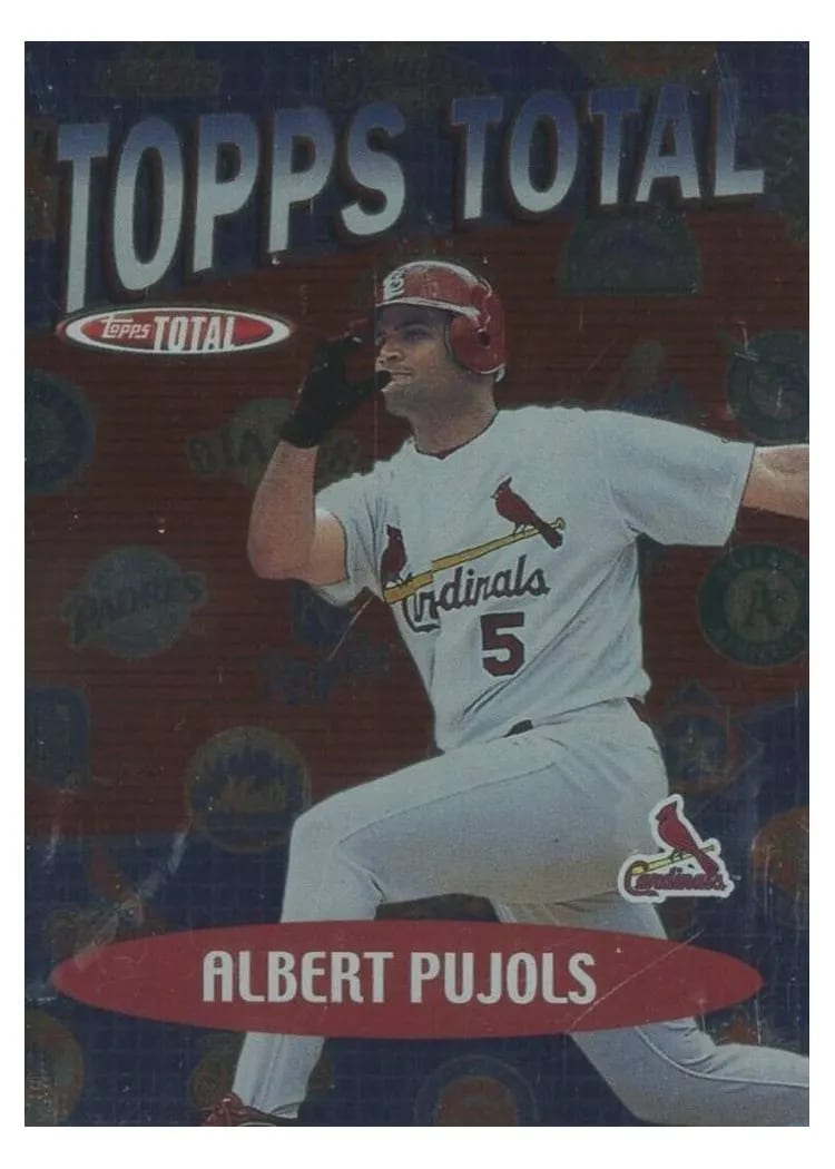 2002 Topps Total Albert Pujols #TT36 card