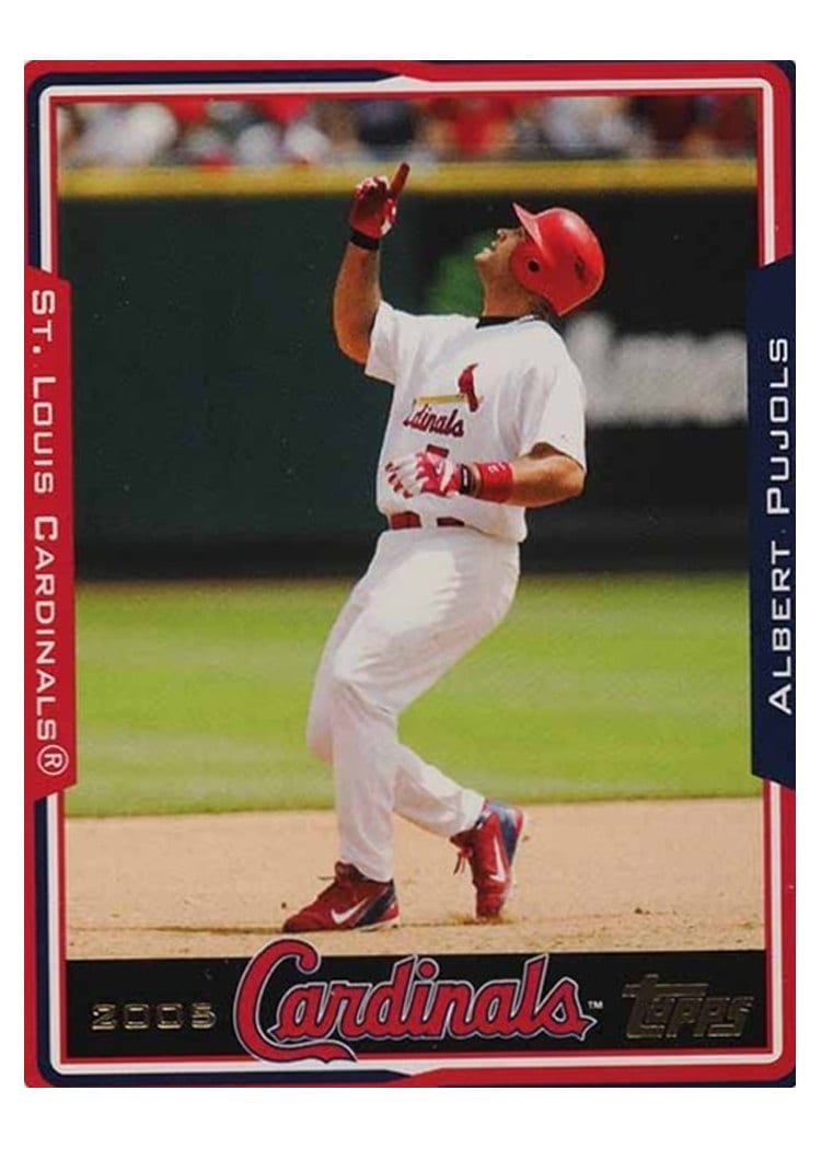 2005 Topps Base Set Albert Pujols #100 card