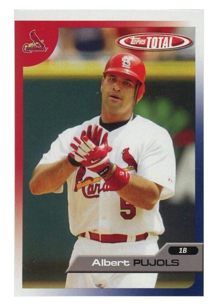 2005 Topps Total Base Set Albert Pujols #495 card