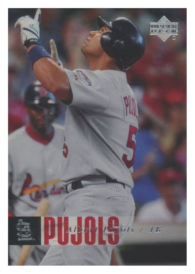 2006 Upper Deck Base Set Albert Pujols #419 card