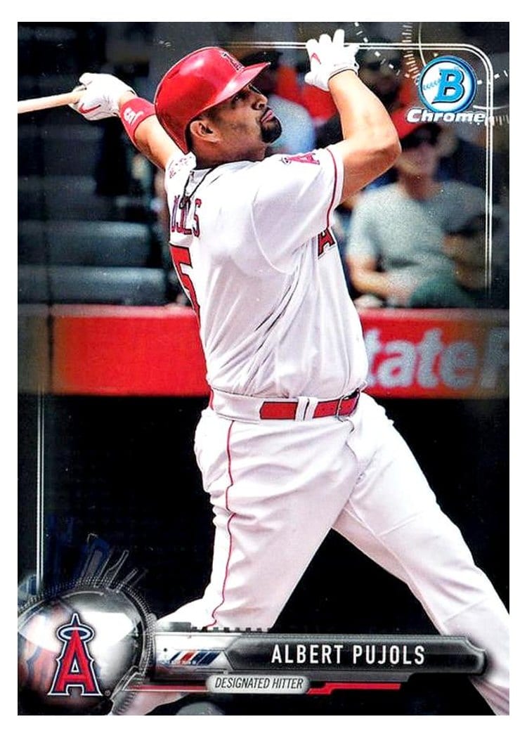 2017 Bowman Chrome Base Set Albert Pujols #5 card