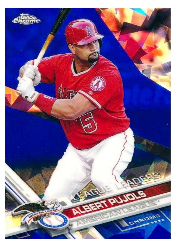 2017 Topps Chrome Sapphire Edition Base Set Albert Pujols #322 card
