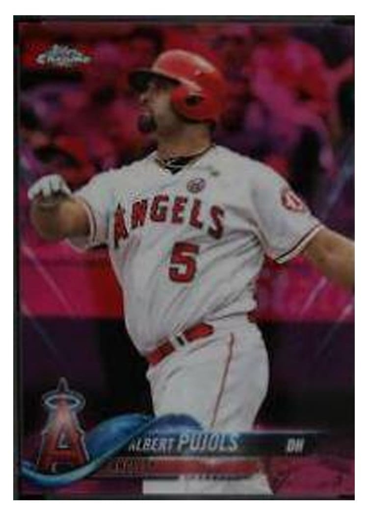 2018 Topps Chrome Base Set Albert Pujols #45 card