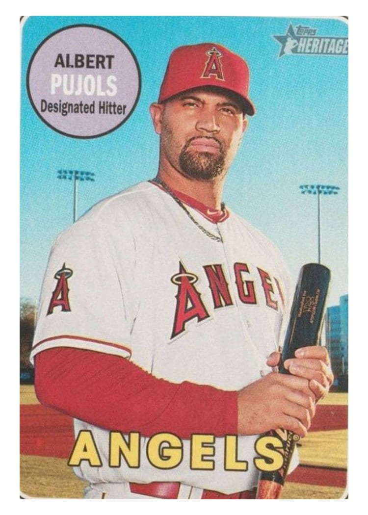 2018 Topps Heritage Base Set Albert Pujols #59 card