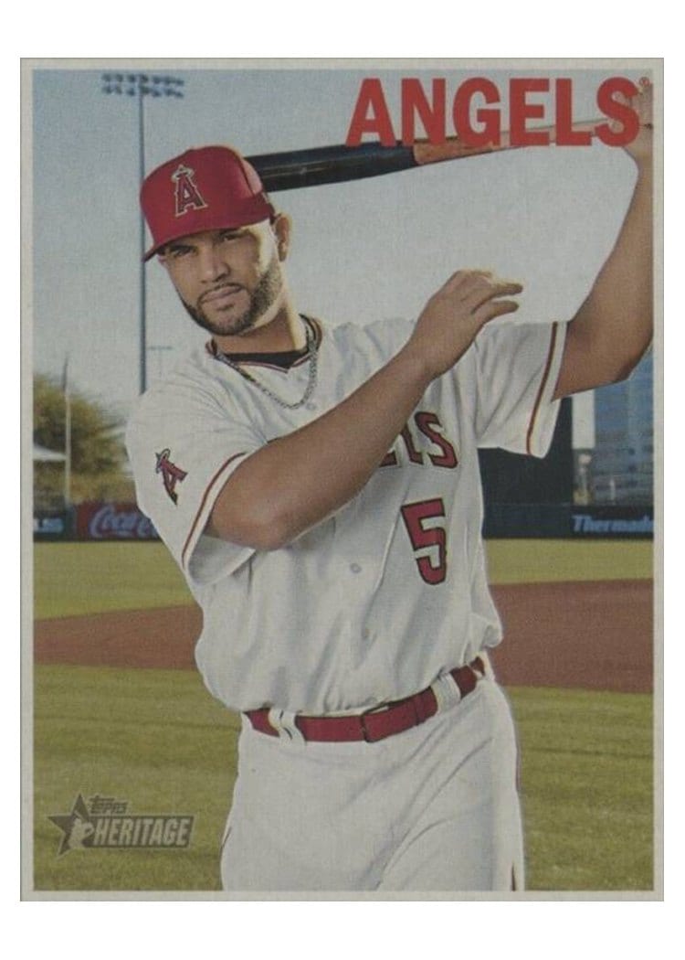 2019 Topps Heritage Base Set Albert Pujols #422 card