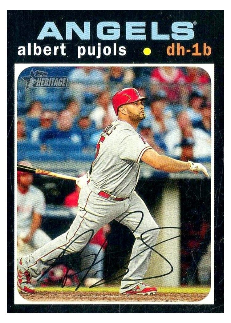 2020 Topps Heritage Base Set Albert Pujols #78 card