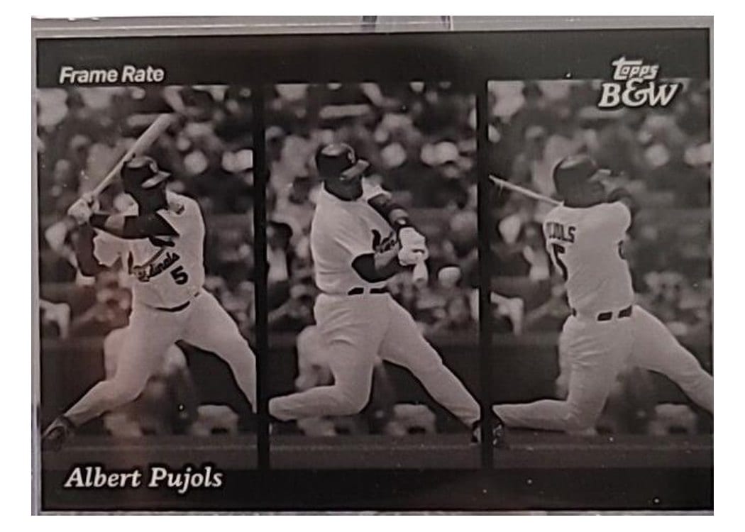2023 Topps Black & White Frame Rate Albert Pujols #FR9 card