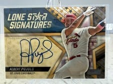 2024 Stadium Club Lone Star Signatures Albert Pujols #LSS-AP card