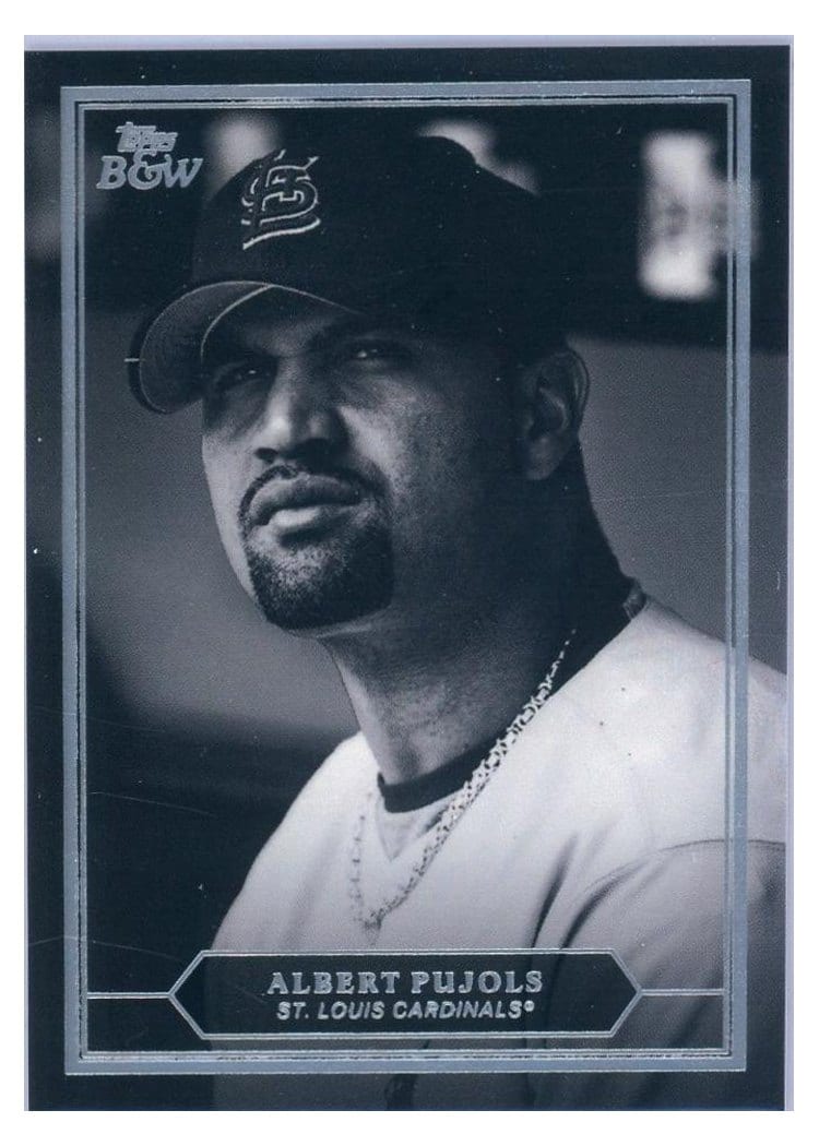 2025 Topps Black & White Prized Portraits Albert Pujols #PP8