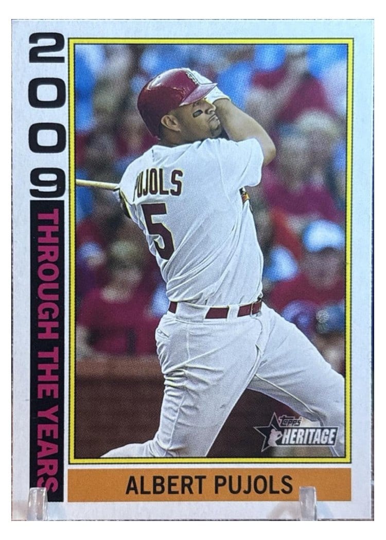 2025 Topps Heritage Through the Years Albert Pujols #TTY-19 card