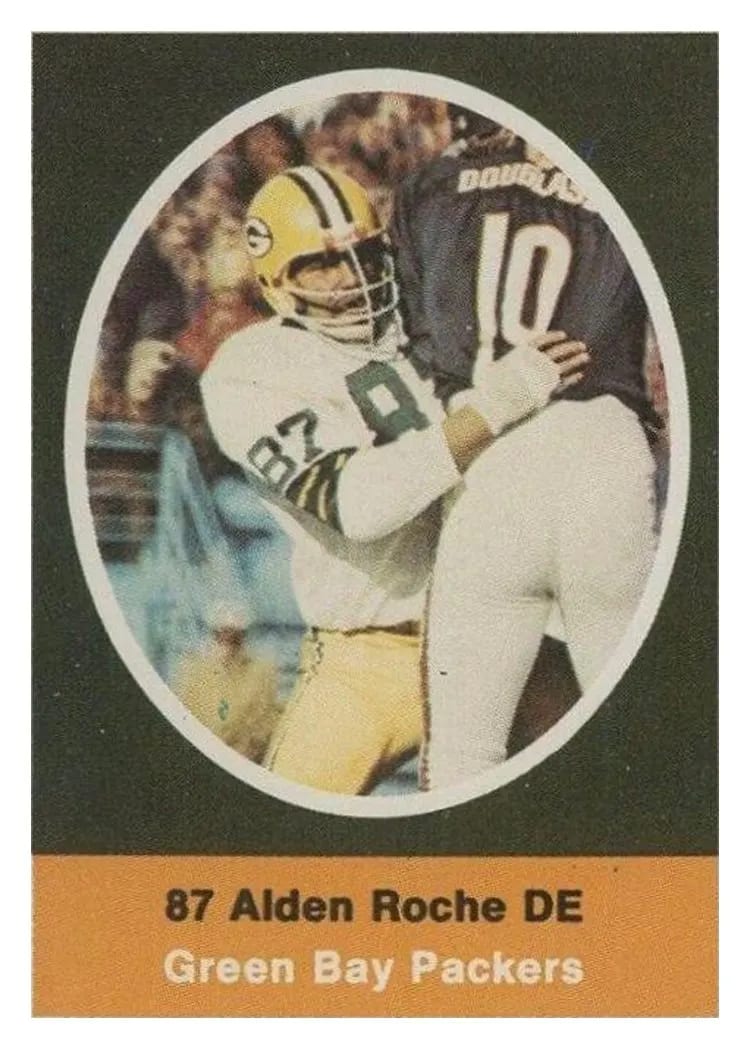 1972 Sunoco Stamps Alden Roche card