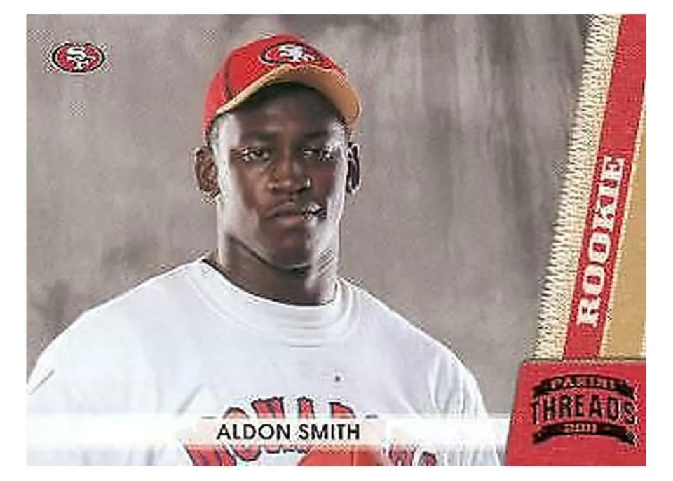 2011 Panini Threads Aldon Smith #155 card