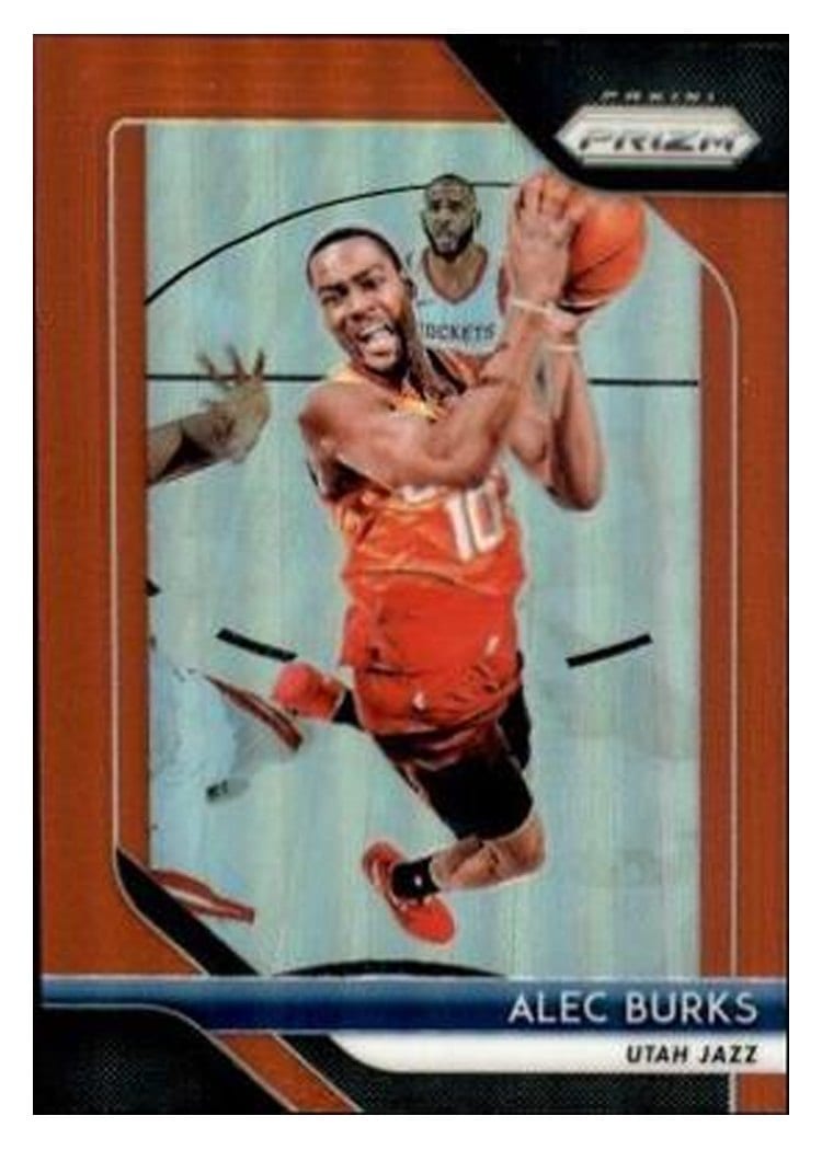 2018-19 Panini Prizm Base Set Alec Burks Red Prizm #203 card
