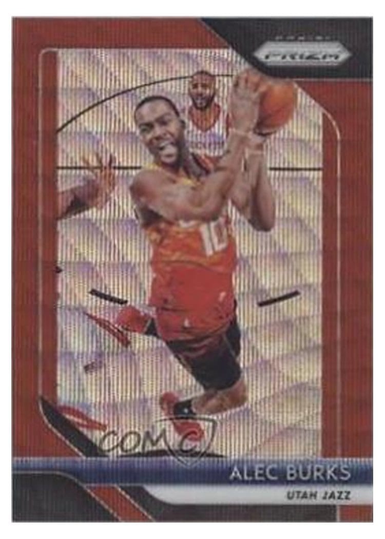 2018-19 Panini Prizm Base Set Alec Burks #203 card
