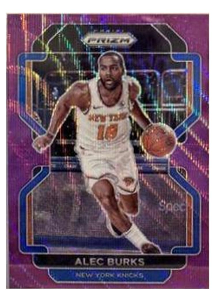 2021-22 Panini Prizm Base Set Alec Burks Purple Wave #65 card