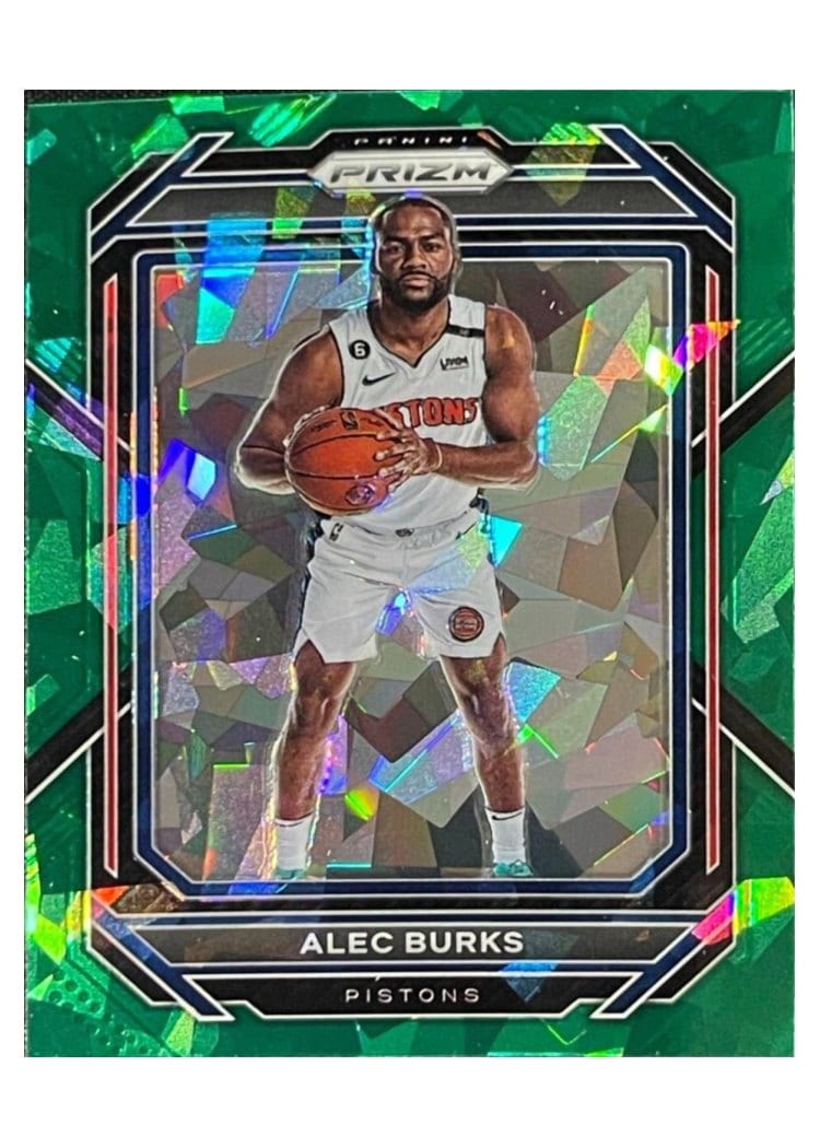 2022-23 Panini Prizm Base Set Alec Burks Green Ice Prizm #91 card