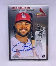 2023 Topps Chrome Platinum Anniversary Autographs Alec Burleson #CPA-ABU card