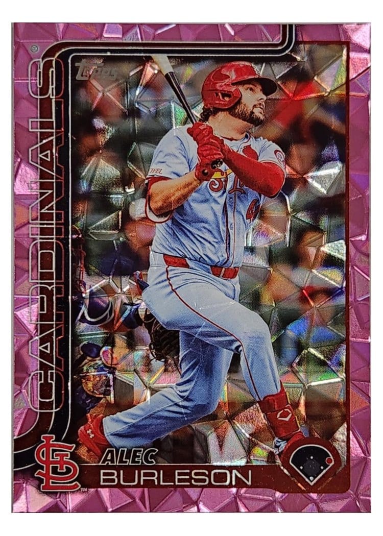 2025 Topps Base Set Alec Burleson Pink Diamante Foil #41 card