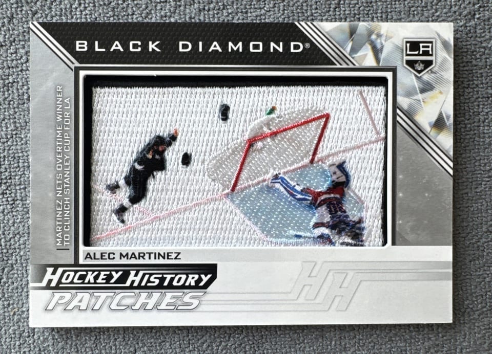 2024-25 Upper Deck Black Diamond Hockey History Patches Alec Martinez #HHP-AM card