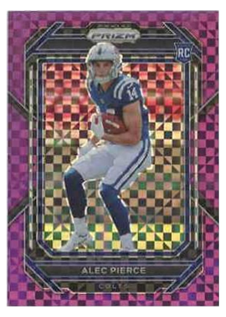 2022 Panini Prizm Base Set Alec Pierce Purple Power #330 card
