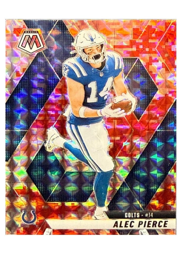 2025 Panini Mosaic Base Set Alec Pierce #76 card