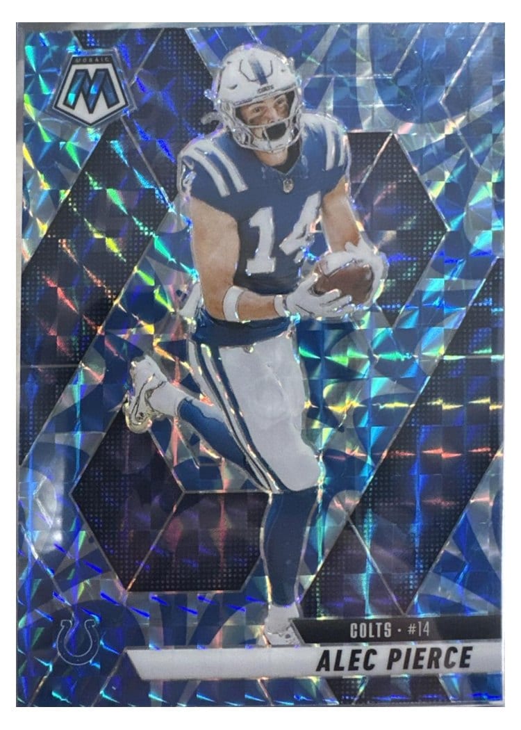 2025 Panini Mosaic Base Set Alec Pierce Reactive Blue #76 card
