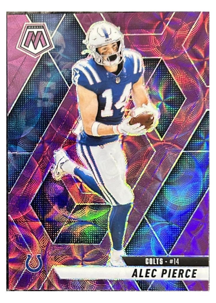 2025 Panini Mosaic Base Set Alec Pierce #76 card
