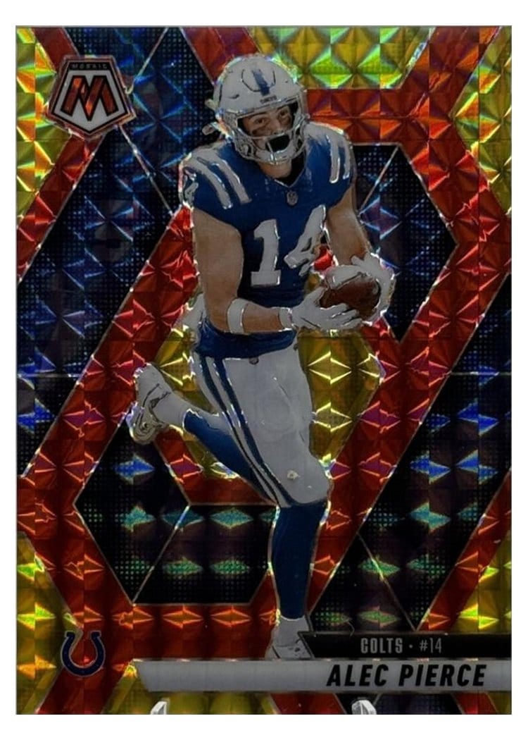 2025 Panini Mosaic Base Set Alec Pierce #76 card