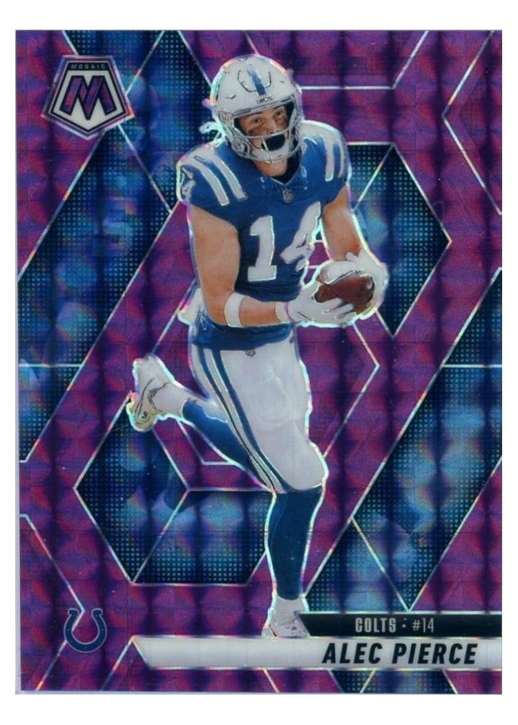 2025 Panini Mosaic Base Set Alec Pierce #76 card