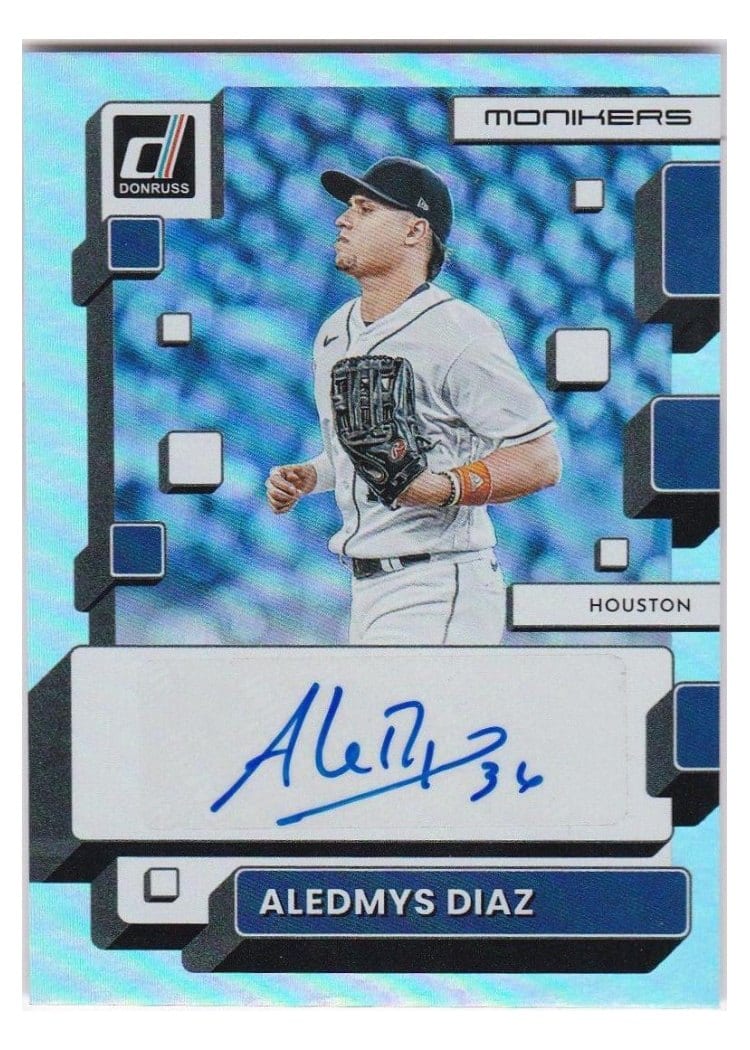 2022 Donruss Monikers Aledmys Diaz #MO-AD card