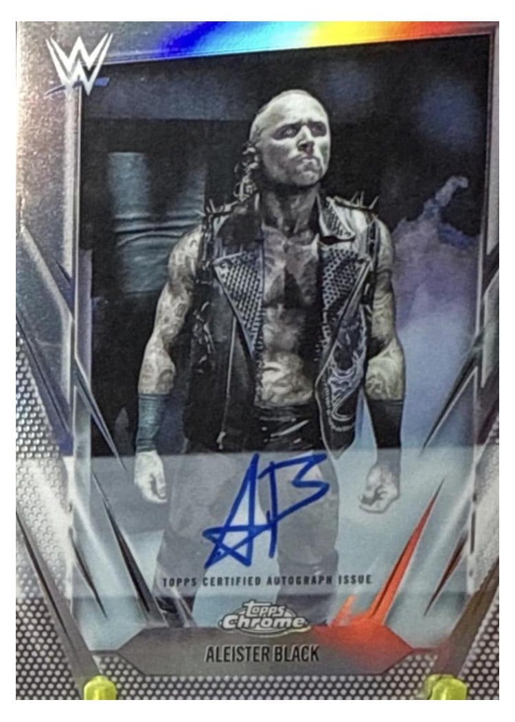 2026 Topps Chrome WWE Autographs Aleister Black #BCA-ALB card