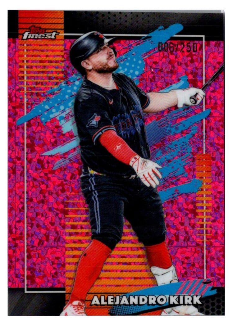 2026 Topps Finest Alejandro Kirk Pink Mini Diamond Refractor #197 card