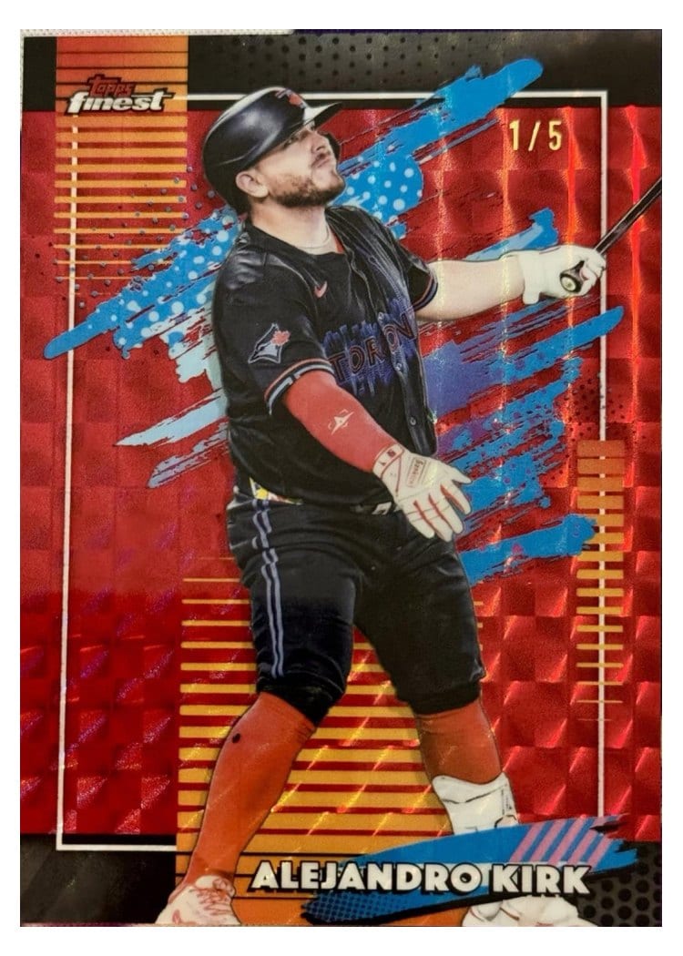 2026 Topps Finest Alejandro Kirk Red Refractor #197 card