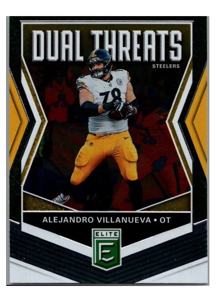 2019 Donruss Elite Dual Threats Alejandro Villanueva #DT-1 card