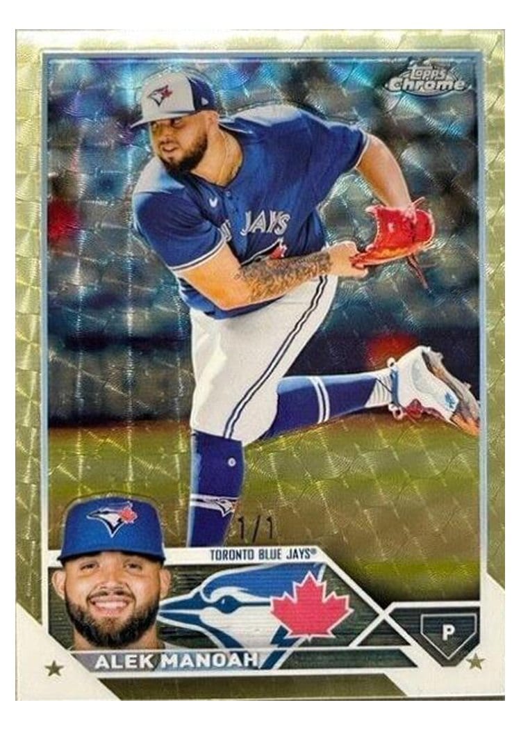2023 Topps Chrome Base Set Alek Manoah #24 card