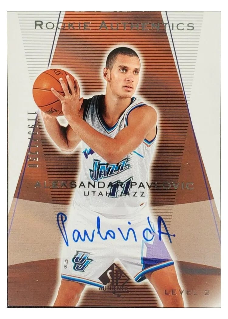 2003 SP Authentic Aleksandar Pavlovic #163 card